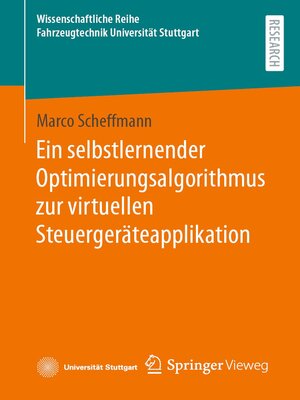 cover image of Ein selbstlernender Optimierungsalgorithmus zur virtuellen Steuergeräteapplikation